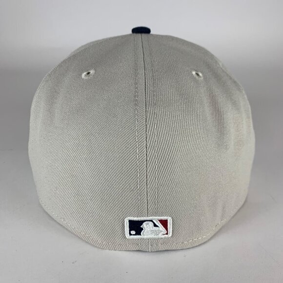 Detroit Tigers MLB Gray Navy Blue New Era 59Fifty July 4th Fitted Hat 7 5/8 New - Picture 4 of 6